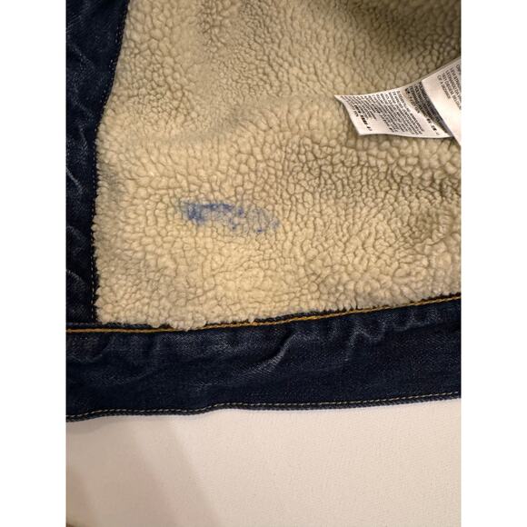 Levi's Women's Sherpa Lined Trucker Denim Jacket Size Blue Jean Size M - Picture 6 of 8